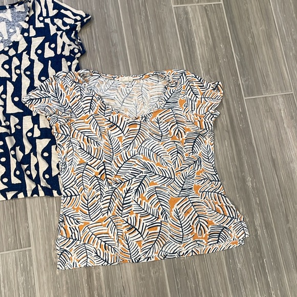 Set of 2 Nic and Zoe v neck tee shirts, size S - Picture 3 of 7